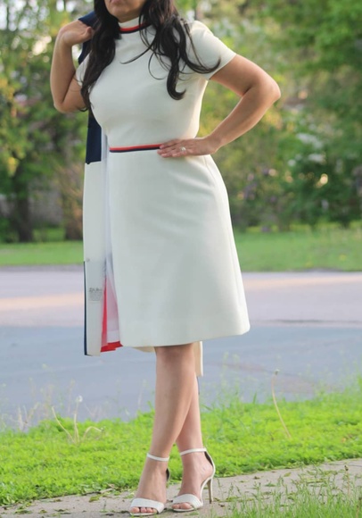 Lilli Ann Vintage Colorblock Dress and Jacket Set - Picture 4 of 8